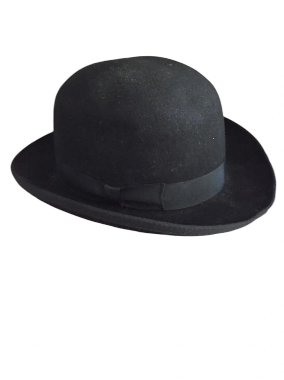 1920’s MORFELT DERBY Black Wool Felt Hat 🎉HP